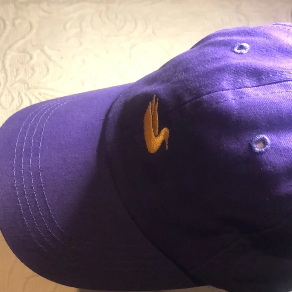 Purple southern marsh cap with Gold Duck Embroidery